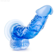 Dildos - B Yours By Blush® | Sweet N' Hard 7 Realistic Curved G-Spot Long Dildo With Balls & Suction Cup Base