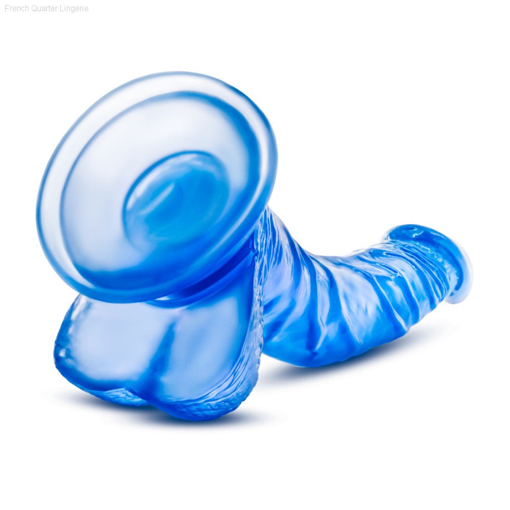 Dildos - B Yours By Blush® | Sweet N' Hard 7 Realistic Curved G-Spot Long Dildo With Balls & Suction Cup Base