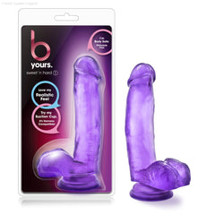 B Yours By Blush® | Sweet N' Hard 1 Realistic 7-Inch Long Dildo With Balls & Suction Cup Base-French Quarter Lingerie