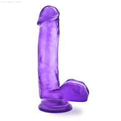 B Yours By Blush® | Sweet N' Hard 1 Realistic 7-Inch Long Dildo With Balls & Suction Cup Base-French Quarter Lingerie