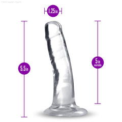 B Yours Plus By Blush® | Hard N’ Happy Realistic G-Spot 5.5-Inch Long Dildo With Suction Cup Base-French Quarter Lingerie