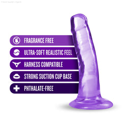 B Yours Plus By Blush® | Hard N’ Happy Realistic G-Spot 5.5-Inch Long Dildo With Suction Cup Base-French Quarter Lingerie