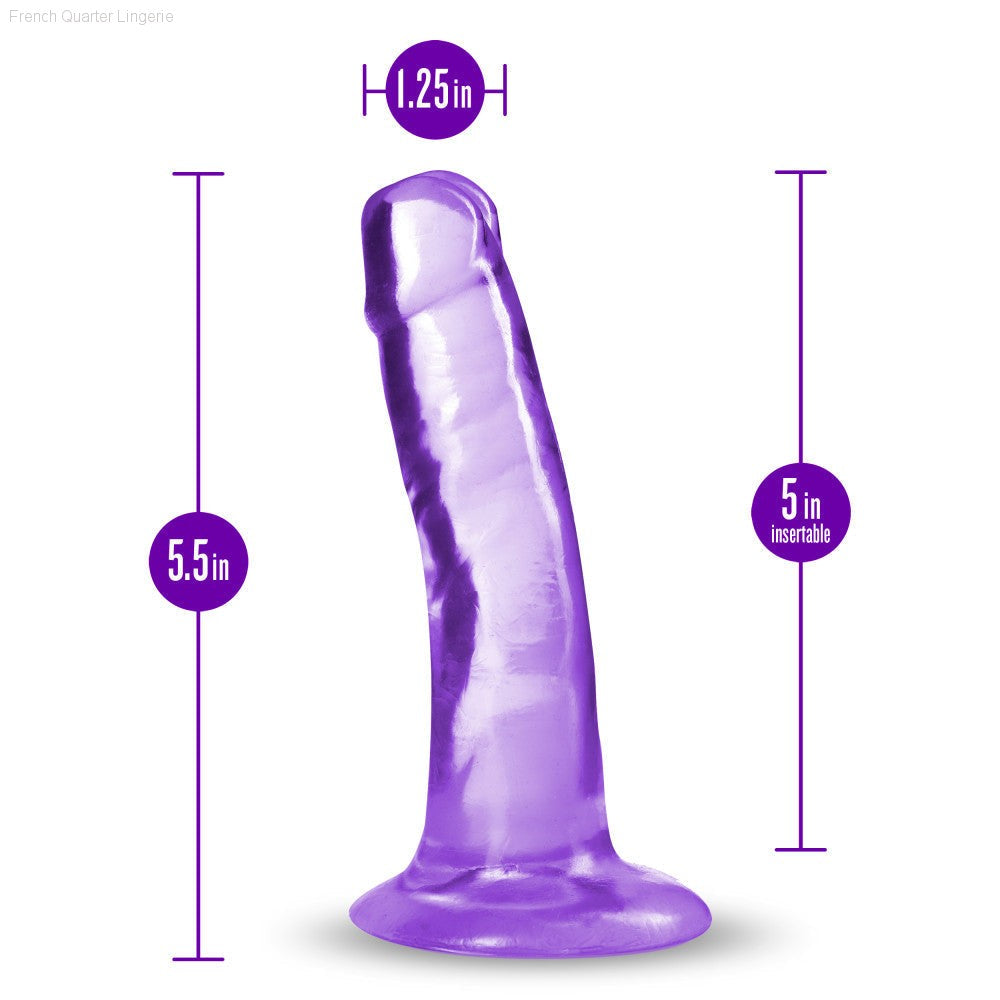 B Yours Plus By Blush® | Hard N’ Happy Realistic G-Spot 5.5-Inch Long Dildo With Suction Cup Base-French Quarter Lingerie