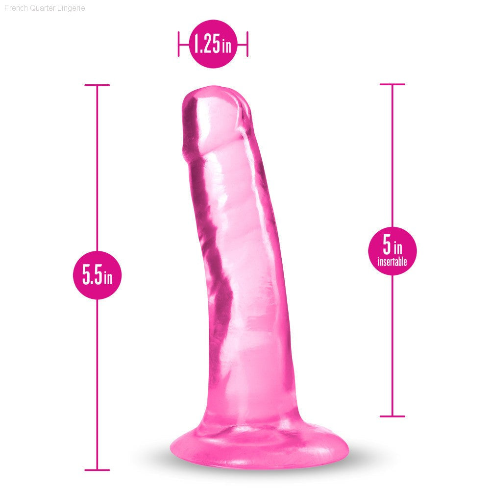 B Yours Plus By Blush® | Hard N’ Happy Realistic G-Spot 5.5-Inch Long Dildo With Suction Cup Base-French Quarter Lingerie