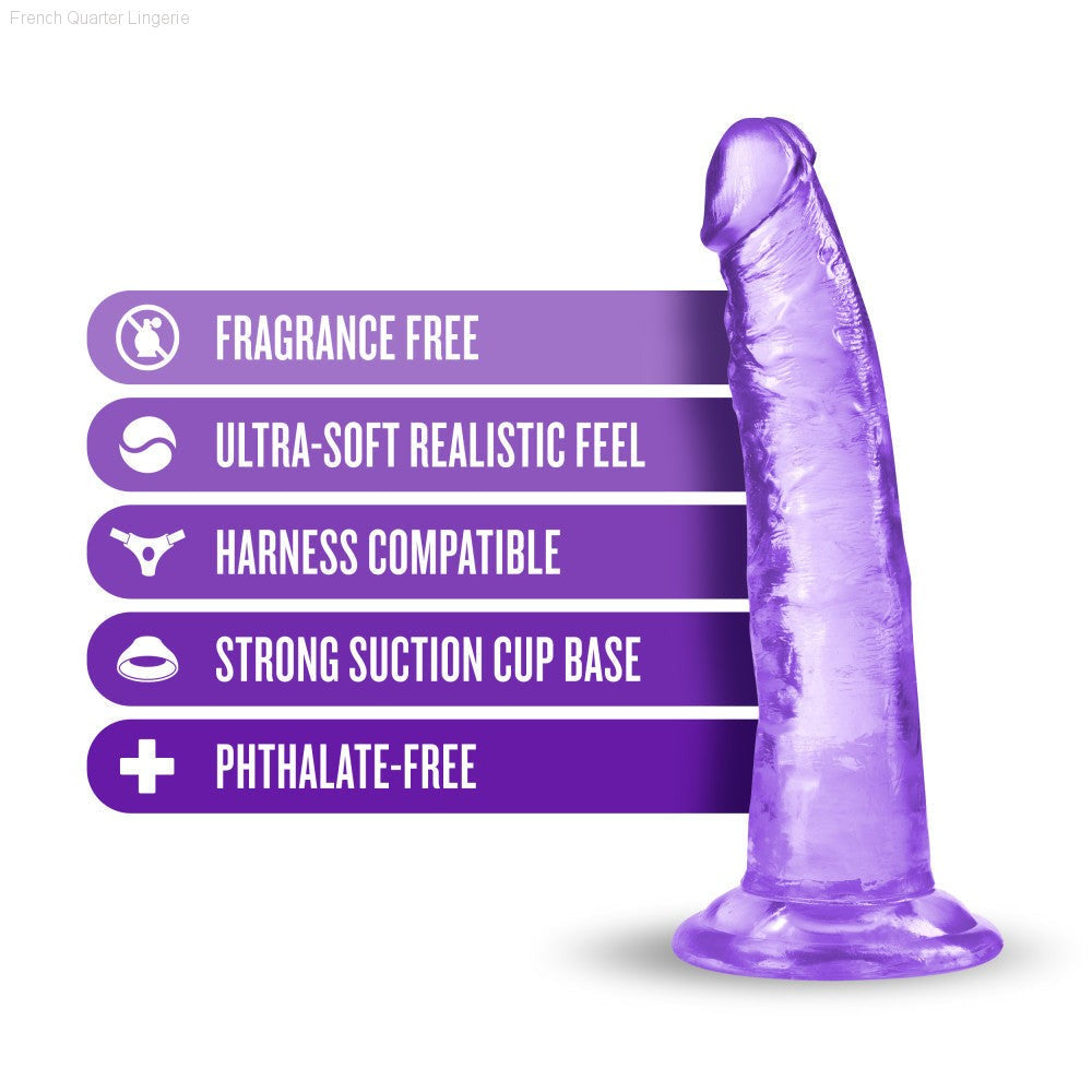 B Yours Plus By Blush® | Lust N’ Thrust Realistic G-Spot 7.5-Inch Long Dildo With Suction Cup Base-French Quarter Lingerie