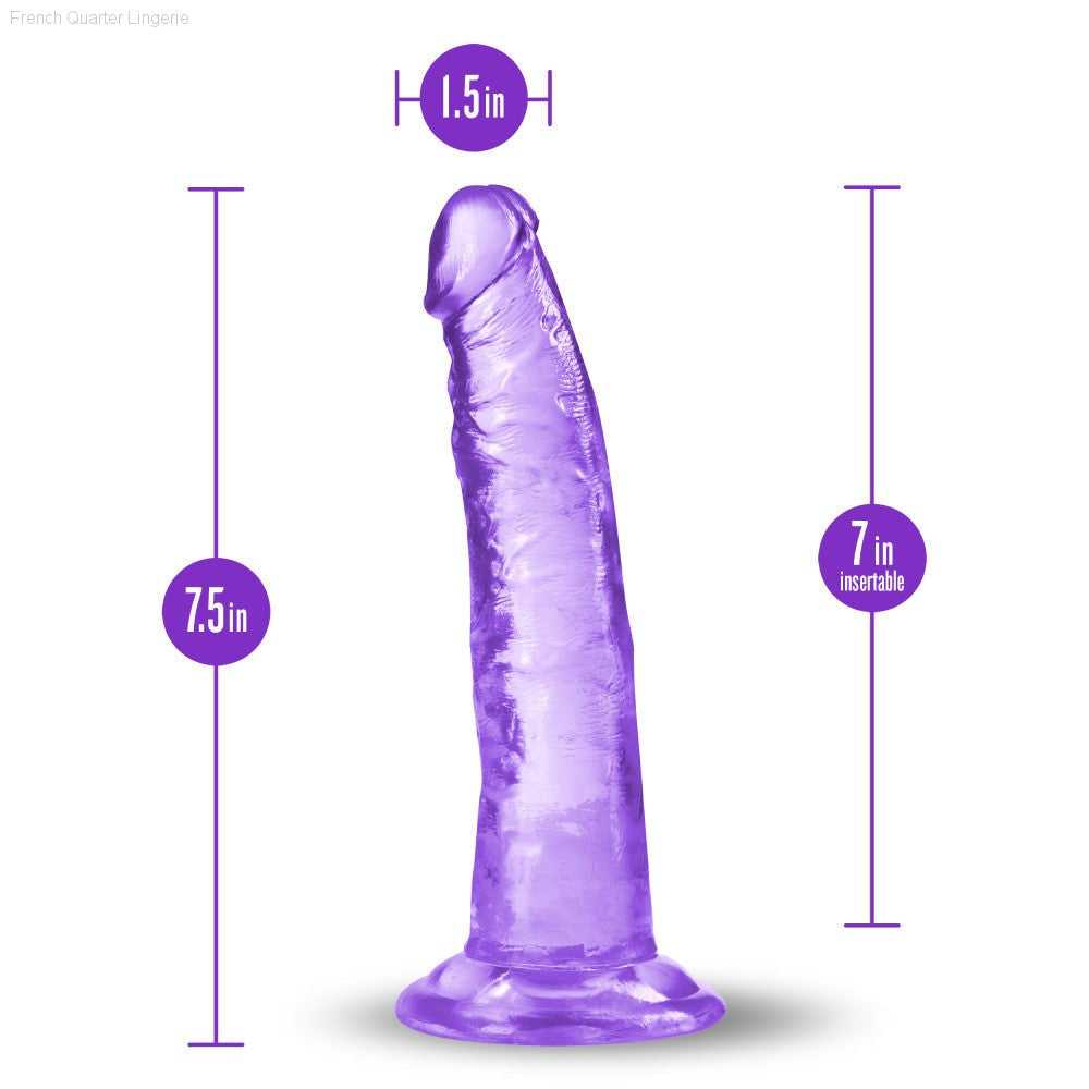 B Yours Plus By Blush® | Lust N’ Thrust Realistic G-Spot 7.5-Inch Long Dildo With Suction Cup Base-French Quarter Lingerie