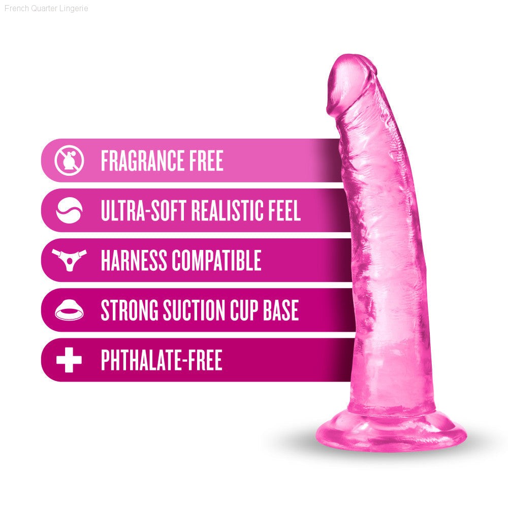 Dildos - B Yours Plus By Blush® | Lust N’ Thrust Realistic G-Spot 7.5-Inch Long Dildo With Suction Cup Base