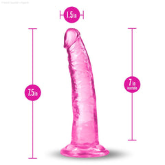 B Yours Plus By Blush® | Lust N’ Thrust Realistic G-Spot 7.5-Inch Long Dildo With Suction Cup Base-French Quarter Lingerie