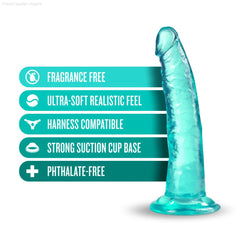 B Yours Plus By Blush® | Lust N’ Thrust Realistic G-Spot 7.5-Inch Long Dildo With Suction Cup Base-French Quarter Lingerie