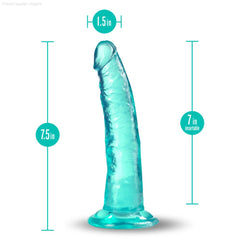 B Yours Plus By Blush® | Lust N’ Thrust Realistic G-Spot 7.5-Inch Long Dildo With Suction Cup Base-French Quarter Lingerie