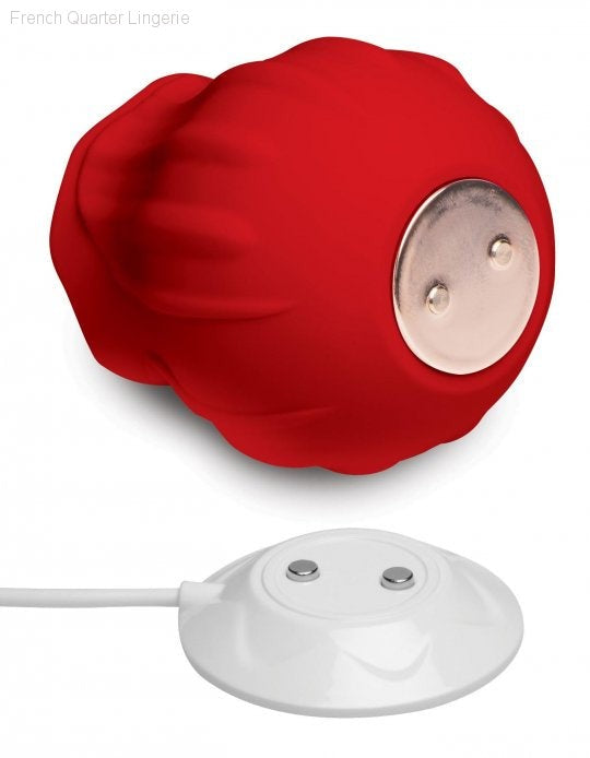 Bloomgasm Wild Violet 10X Silicone Clit Licking Stimulator - Red-French Quarter Lingerie