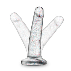 Naturally Yours By Blush® | Realistic Sparkling Clear 5.5-Inch Long Dildo With Suction Cup Base