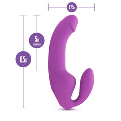 Temptasia By Blush® | Cyrus Purple 8.5-Inch Long Rechargeable Vibrating Dildo