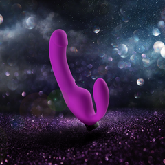 Temptasia By Blush® | Cyrus Purple 8.5-Inch Long Rechargeable Vibrating Dildo