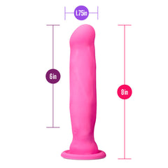 Impressions By Blush® | Havana Pink 8-Inch Long Rechargeable Vibrating Dildo