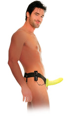 Vibrating Hollow Strap-On Glow in Dark