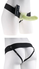 Vibrating Hollow Strap-On Glow in Dark