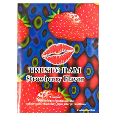 TRUST® Strawberry Latex Dental Dams