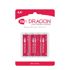 Dragon Batteries: 4 pk Alkaline AA