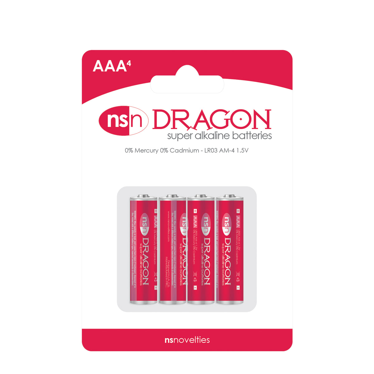 Dragon Batteries: 4pk Alkaline AAA