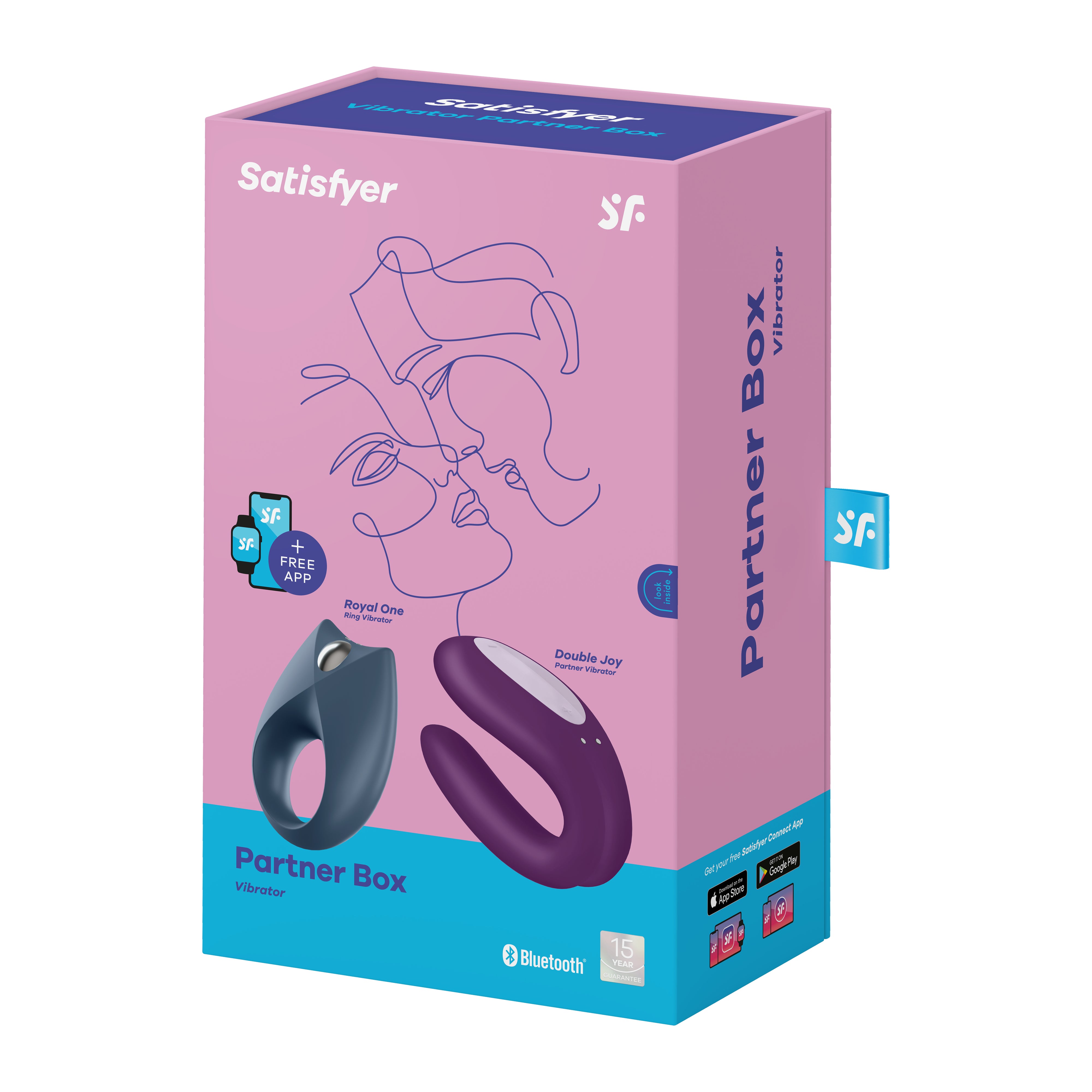 Rechargeable Vibrators - Partner Box 2 - Vibrating Cockring + Partner Vibrator