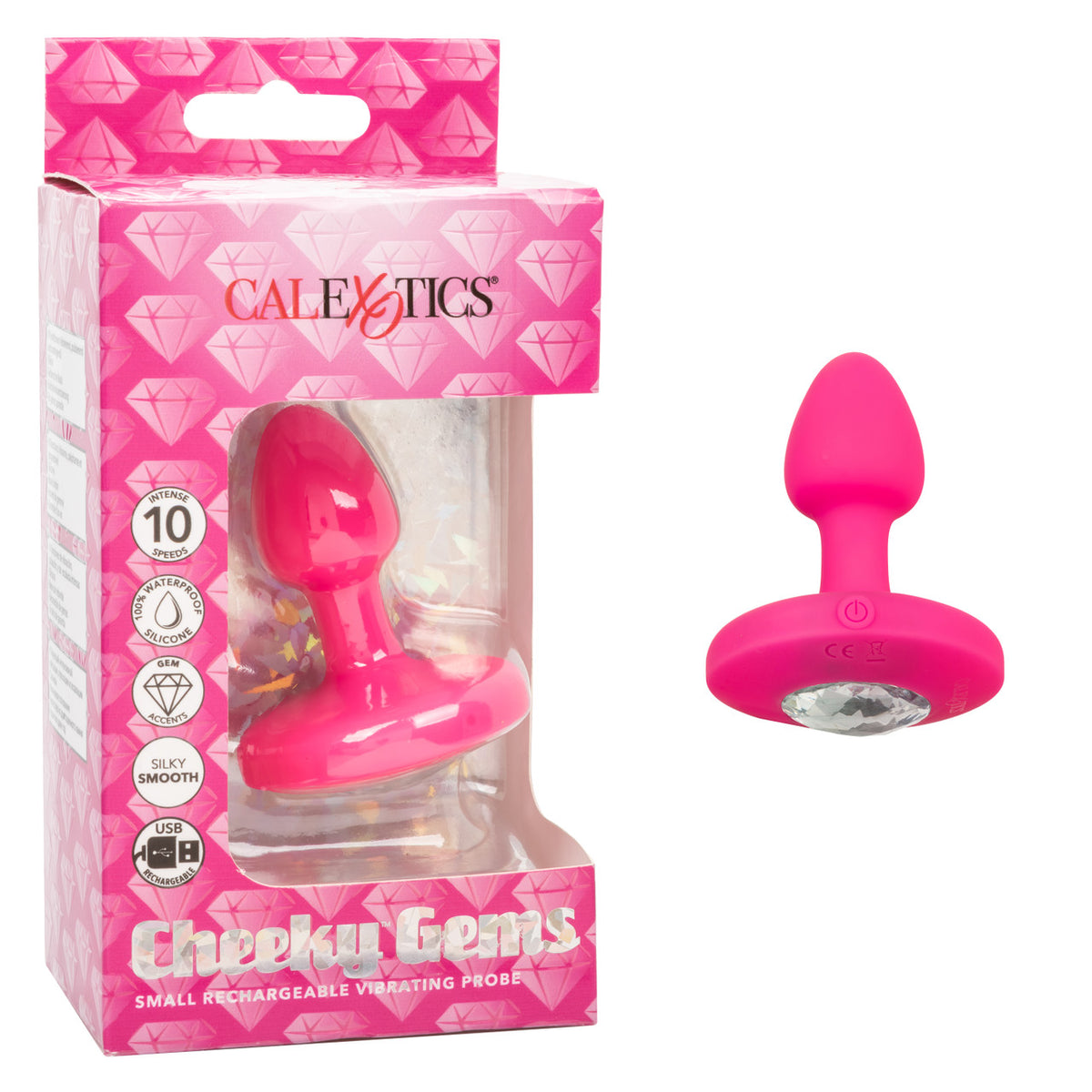 Cheeky Gems™ Small Rechargeable Vibrating Probe