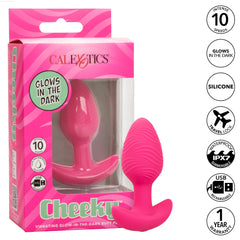 Cheeky™ Vibrating Glow-In-The-Dark Butt Plug-French Quarter Lingerie