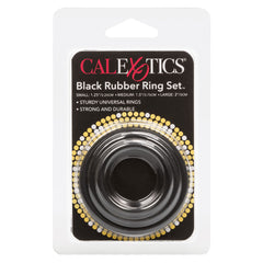Black Rubber Ring™ - 3 Piece Set