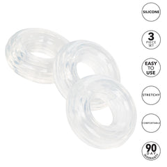 Set of 3 Silicone Stacker Rings