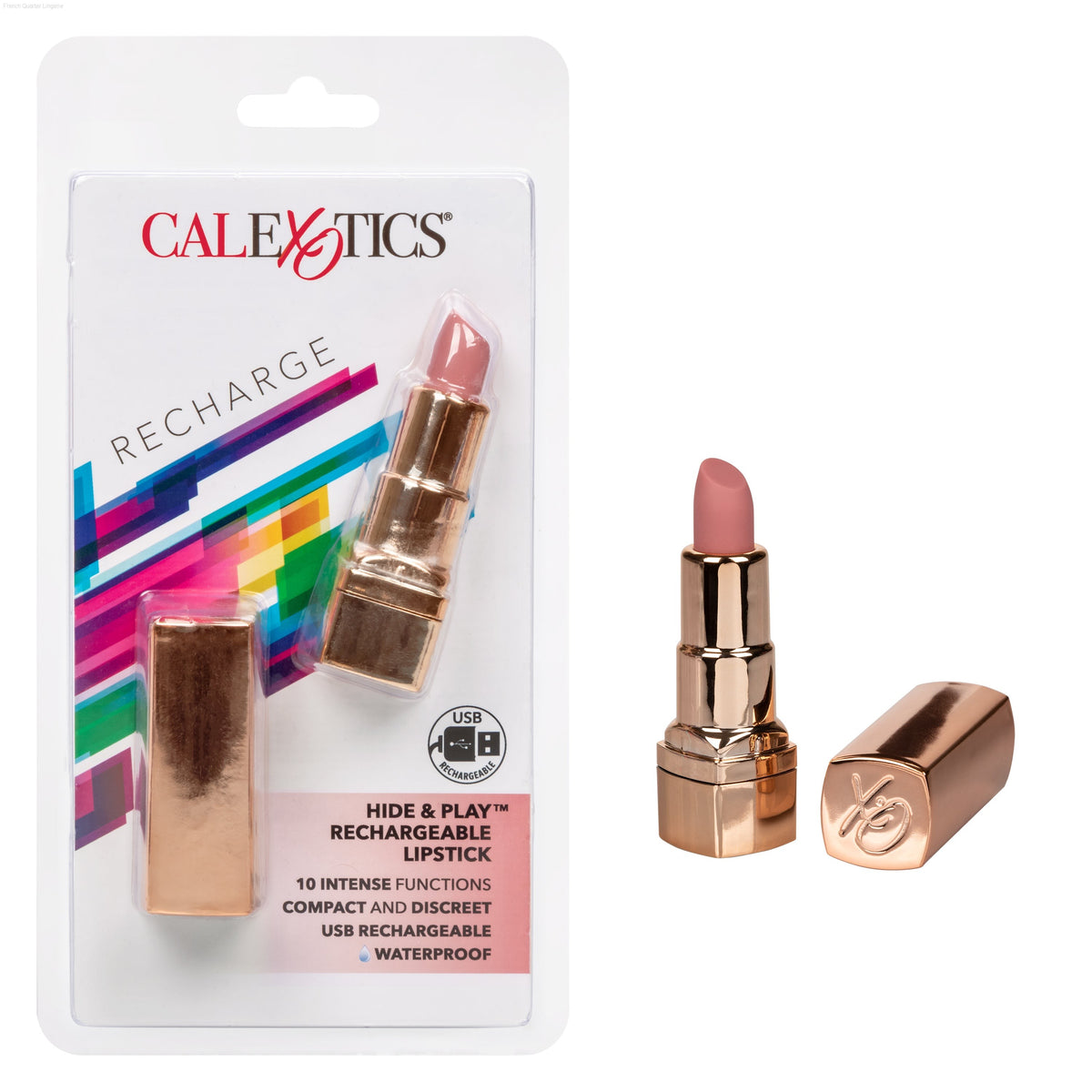 Hide & Play™ Rechargeable Lipstick-French Quarter Lingerie