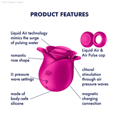 Rechargeable Vibrators - Pro 2 Modern Blossom - Air-Pulse Vibrator