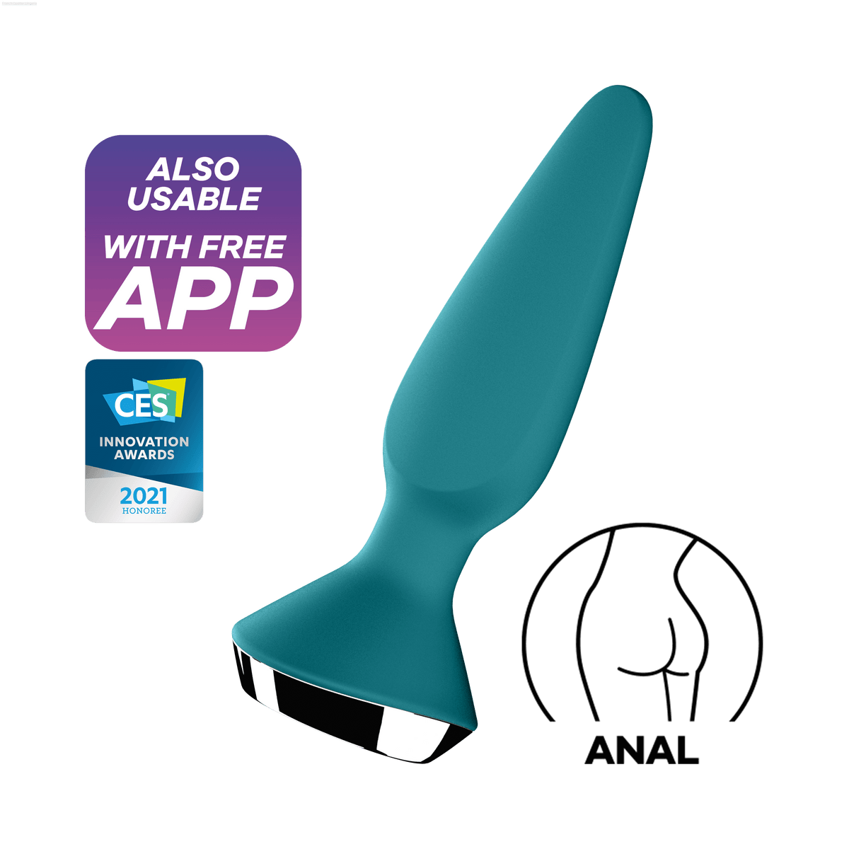 Rechargeable Vibrators - Satisfyer Plug-ilicious 1 Connect App