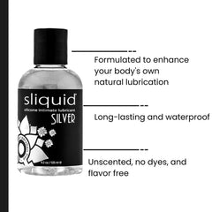 Silver – Sliquid Naturals Silicone Based Lubricant