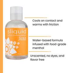 Sizzle – Sliquid Naturals Water Based Lubricant
