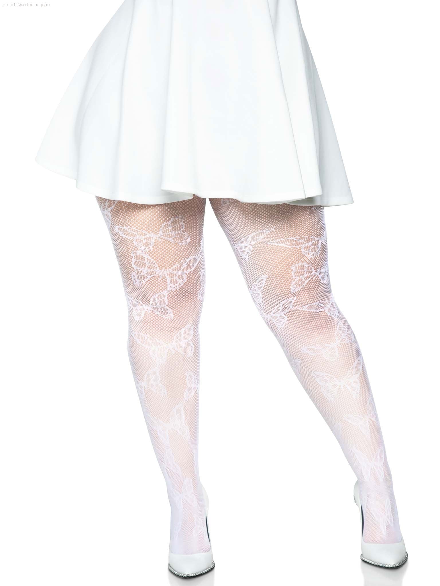 Butterfly Net Tights-French Quarter Lingerie