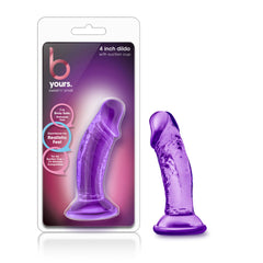 Blush B Yours Sweet N' Small Realistic 4.5-Inch Long Dildo With Suction Cup Base