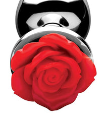 Large Red Rose Anal Plug