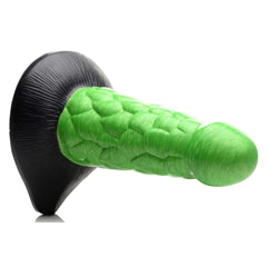 Radioactive Reptile Thick Scaly Silicone Dildo