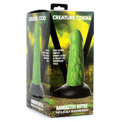 Radioactive Reptile Thick Scaly Silicone Dildo