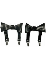 Faux Leather Garters