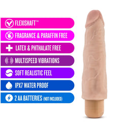 Dr. Skin Cock Vibe 14 Realistic 8-Inch Long Vibrating Dildo