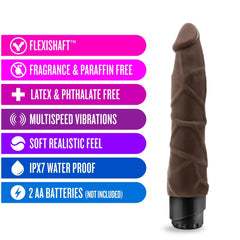 Dr. Skin Cock Vibe 1 Realistic 9-Inch Long Vibrating Dildo