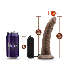 Dr. Skin Dr. Dave Realistic 7.5-Inch Long Remote Control Vibrating Dildo With Suction Cup Base