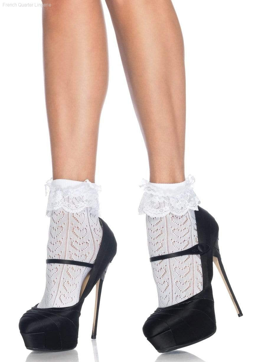 Hosiery - Lei Lace Ankle Socks