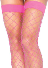 Ida Net Thigh High Stockings-French Quarter Lingerie