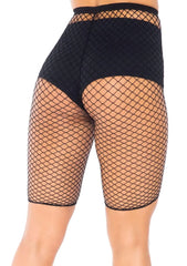 Troublemaker Fishnet Biker Shorts