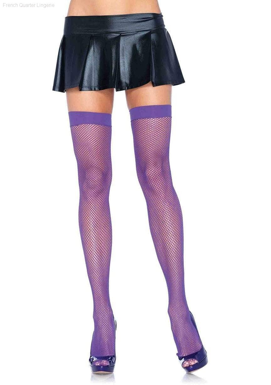 Thigh Highs - Joy Fishnet Thigh High Stockings