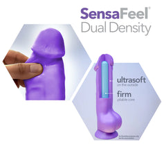 Au Naturel Bold Delight Realistic 6-Inch Long Dildo With Balls & Suction Cup Base-French Quarter Lingerie