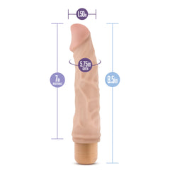 Dr. Skin Cock Vibe 6 Realistic 8.75-Inch Long Vibrating Dildo