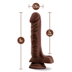 Loverboy The DJ Realistic 9-Inch Long Dildo With Balls & Suction Cup Base